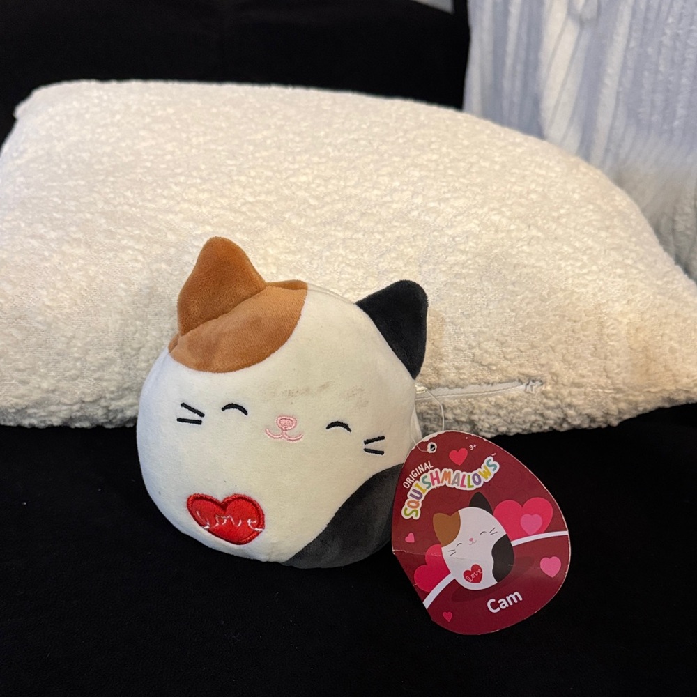 Squishmallows Cam Cat Plush Toy - Brown, Black, White